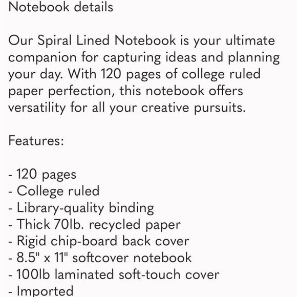 Elyse Breanne Inspirational Spiral Notebook in Pink new - Picture 6 of 6